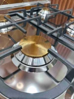 GOLDVision غاز ستانليس ستيل 4 عيون نحاس مع قاعدة - الصورة 6