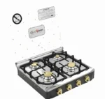 GOLDVision غاز ستانليس ستيل 4 عيون نحاس مع قاعدة
