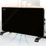 جهاز تدفئة زجاجي اسود بديل روديتر