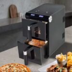 مقلى هوائي مزدوج علوي 15لتر Crystels