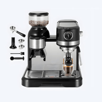 ماكنة قهوة مع مطحنة جانبية ماركة Duvel