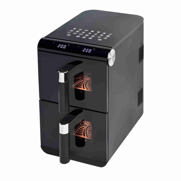 ⁦مقلى هوائي مزدوج علوي 15لتر Crystels⁩ - الصورة ⁦2⁩