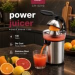 عصارة حمضيات كهربائية ستانلس ستيل Crest Power Juicer 1300