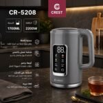 سخان كهربائية ذكية كريست CR-5208 – شاشة لمس رقمية – سعة 1.7 لتر – 2200 واط