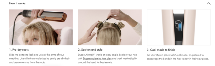 ⁦جهاز دايسون Airstrait™ لتجفيف وتصفيف الشعر بالهواء – Dyson Airstrait⁩ - الصورة ⁦2⁩