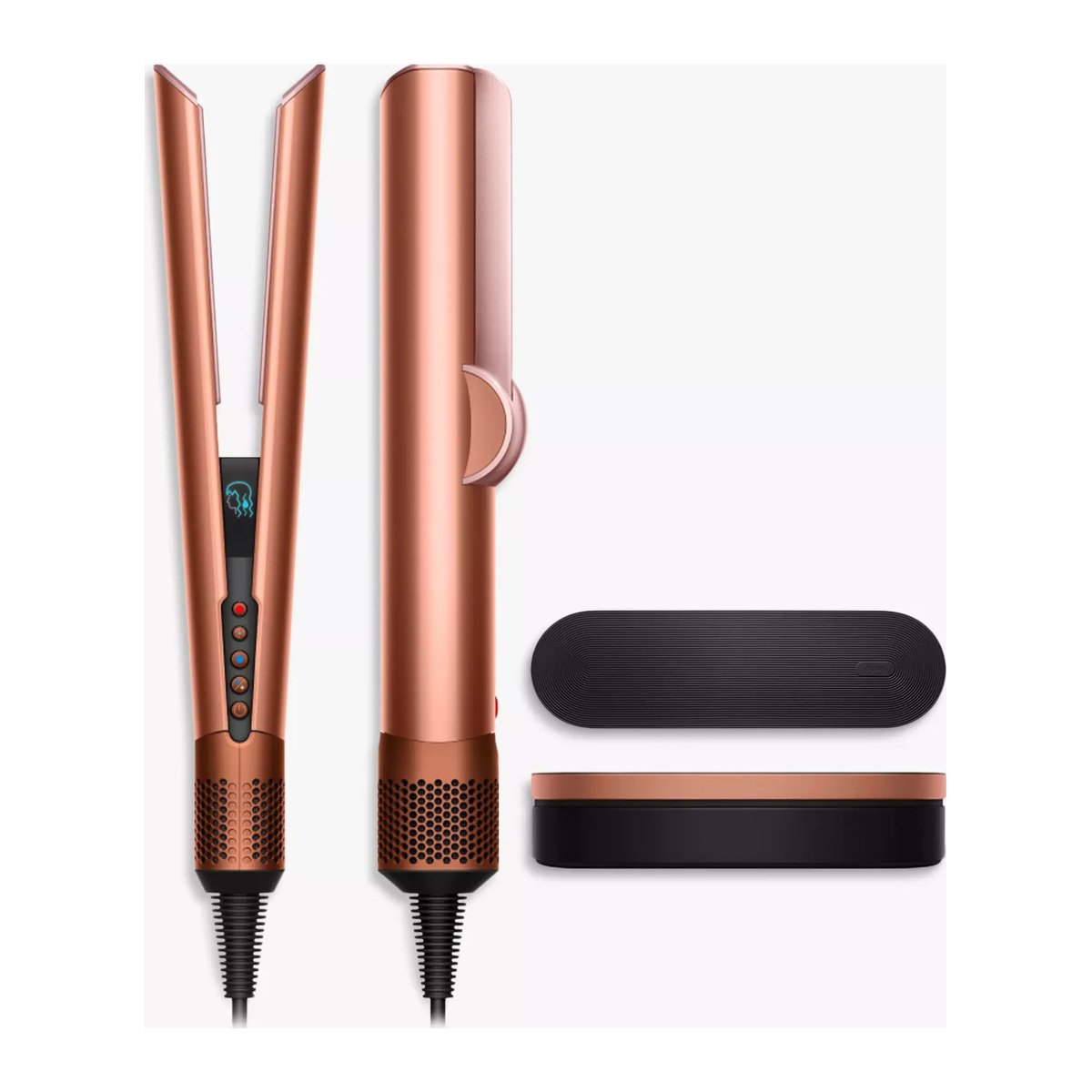 dyson-airstrait-copper-square جهاز دايسون Airstrait™ لتجفيف وتصفيف الشعر بالهواء – Dyson Airstrait - الصورة 1