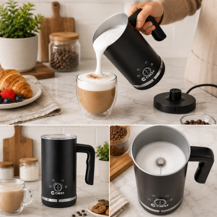 ⁦صانعة رغوة الحليب الساخن والبارد Froth Master من CREST⁩ - الصورة ⁦3⁩