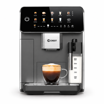 ماكينة قهوة أوتوماتيكية CREST Barista Café مع مطحنة وشاشة لمس
