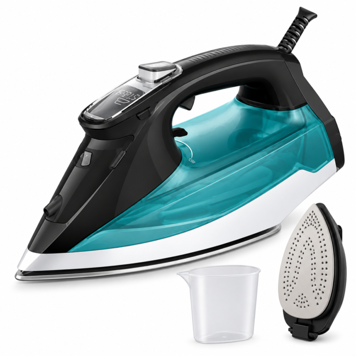 ⁦مكوى بخار رقمية CREST CR-5161 – قوة 2500 واط بقاعدة سيراميك⁩ - الصورة ⁦2⁩